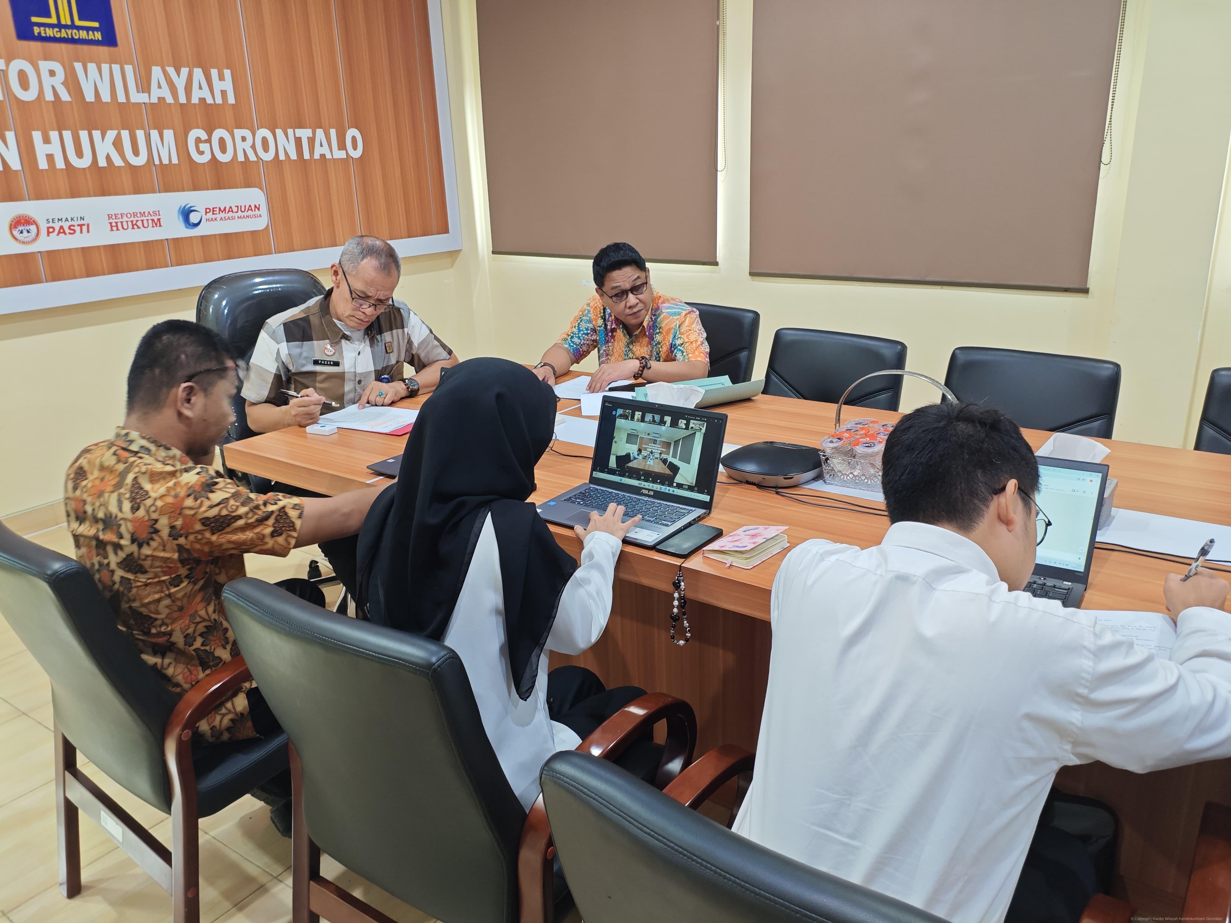 KEMENKUM GORONTALO HARMONISASI RANPERBUP GORONTALO UTARA TERKAIT DANA DESA