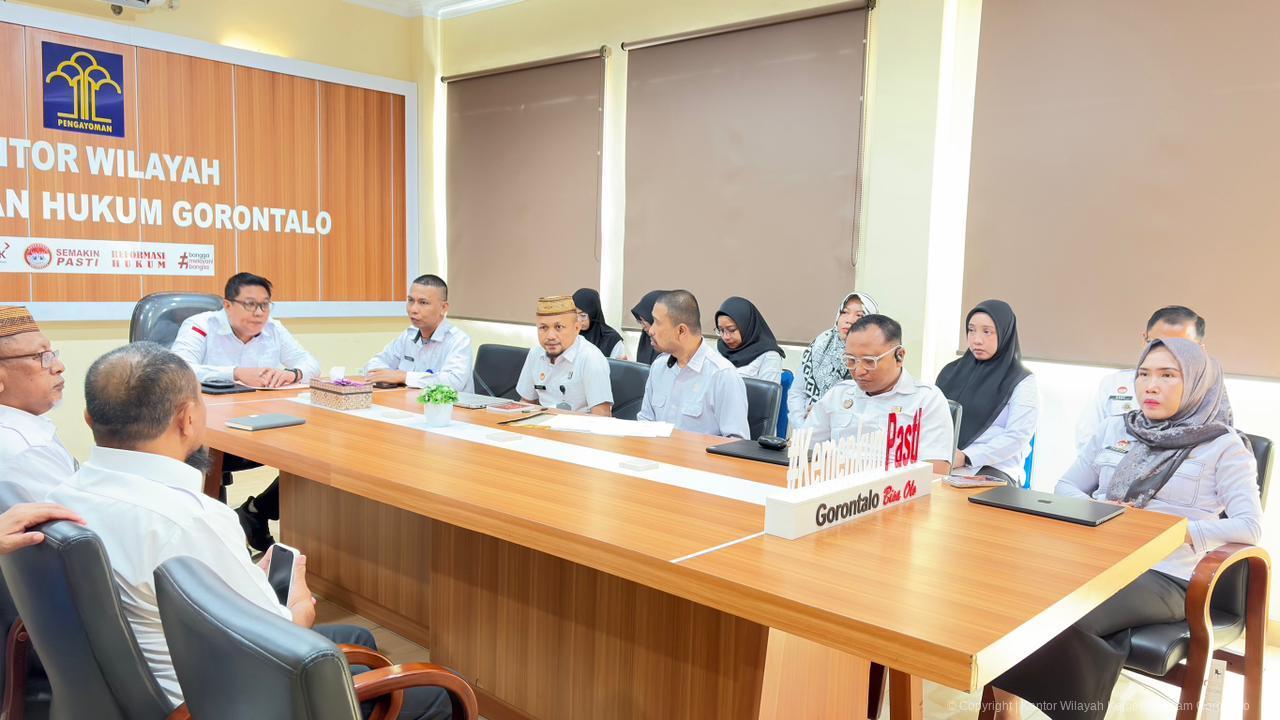 Kemenkum Gorontalo Dorong Penyempurnaan Ranperbup Gorontalo Utara dan Kabupaten Gorontalo