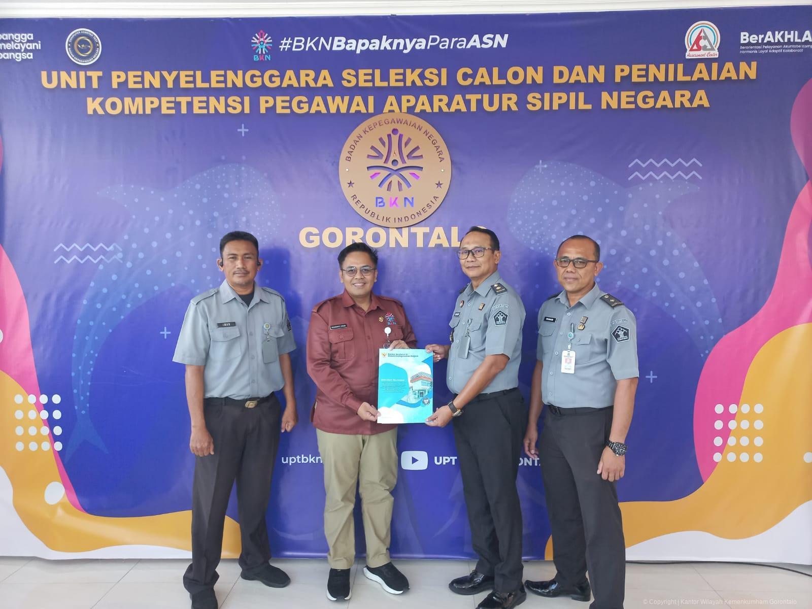 Dorong Penguatan Kompetensi Pimpinan Tinggi, Kemenkum Gorontalo Ikuti Penilaian ProASN di UPT BKN Gorontalo