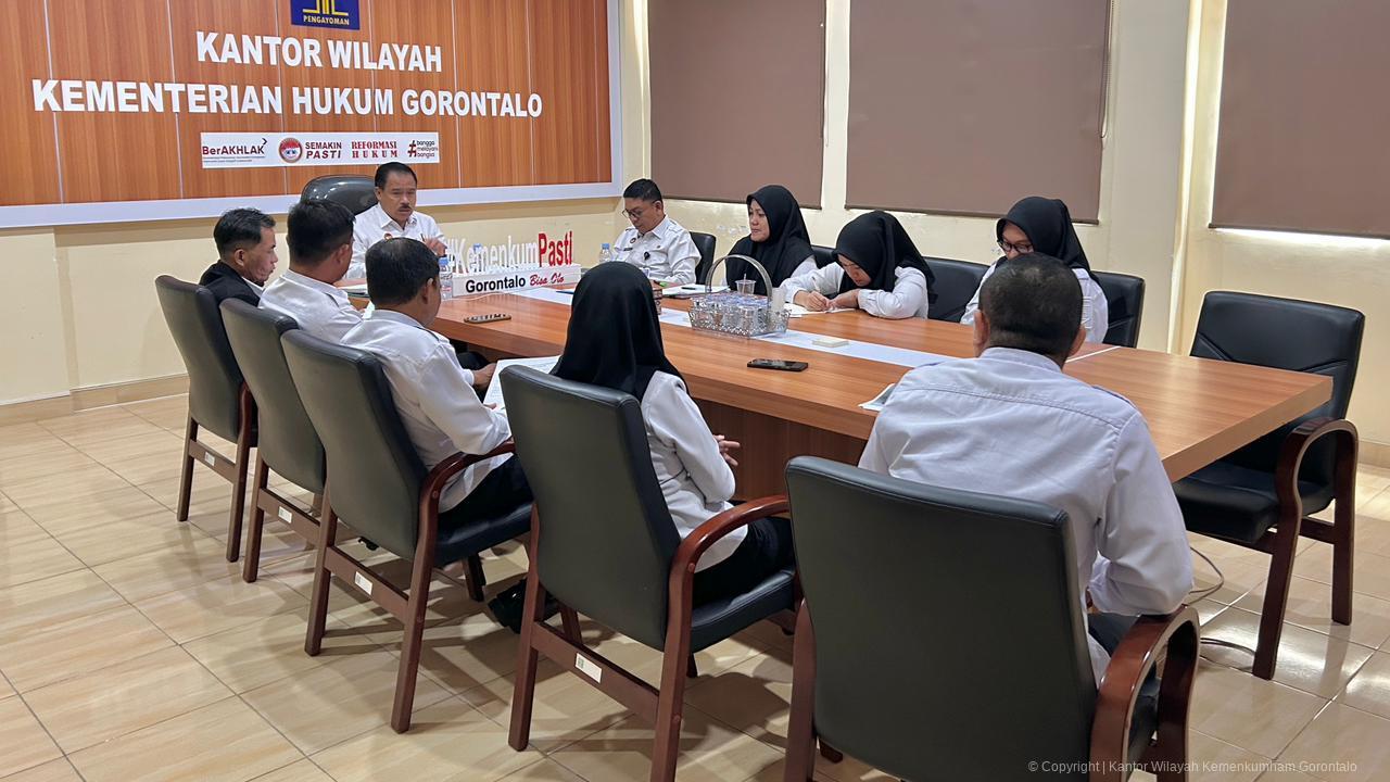 Dorong Akuntabilitas, Kanwil Kemenkum Gorontalo Evaluasi Audit Itjen