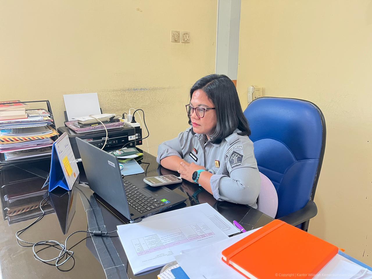 Mendorong Tata Kelola Keuangan yang Akuntabel, Kanwil Kementerian Hukum Gorontalo Ikuti Penyusunan RPD Triwulan I Tahun Anggaran 2026