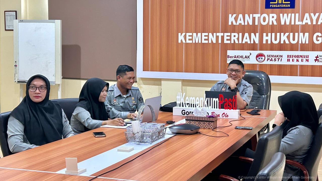 Ikuti Paparan Inovasi RKA K/L, Kanwil Kemenkum Gorontalo Perkuat Tata Kelola Anggaran