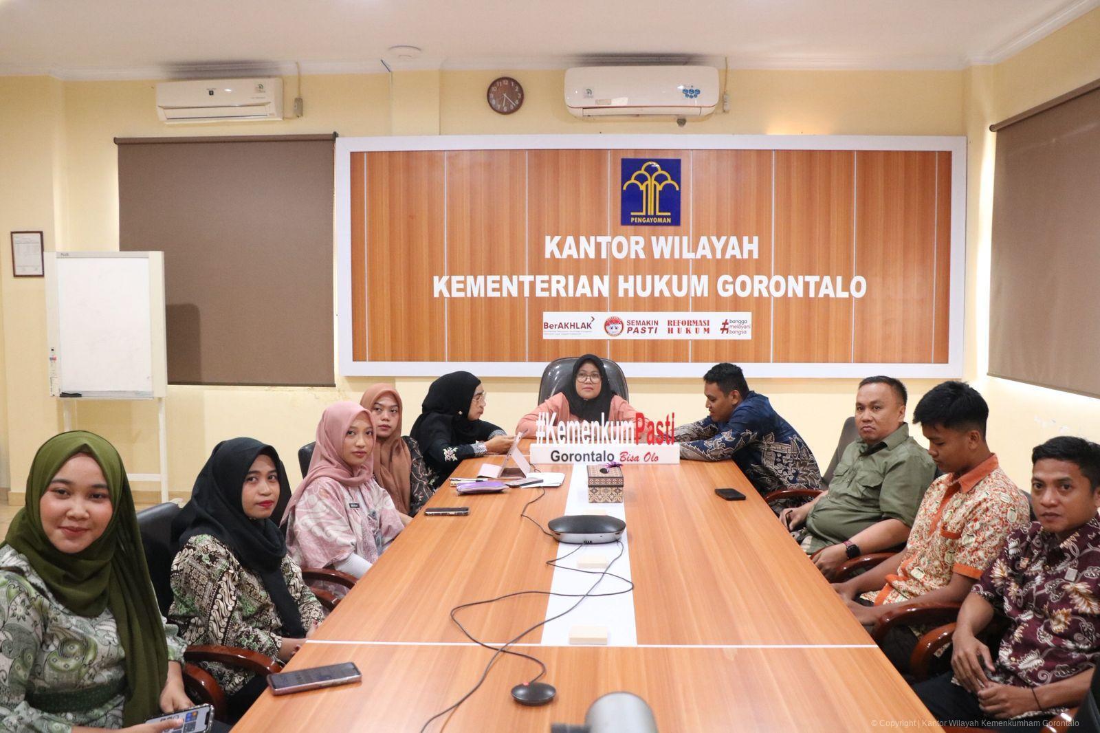 Dukung Pelaksanaan IRH 2026, Kanwil Kementerian Hukum Gorontalo Ikuti Rapat IRH Tahun 2026