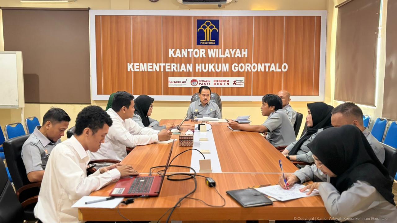 Kemenkum Gorontalo Bahas AIEK 2026, Fokus Regulasi yang Bersentuhan Langsung dengan Masyarakat