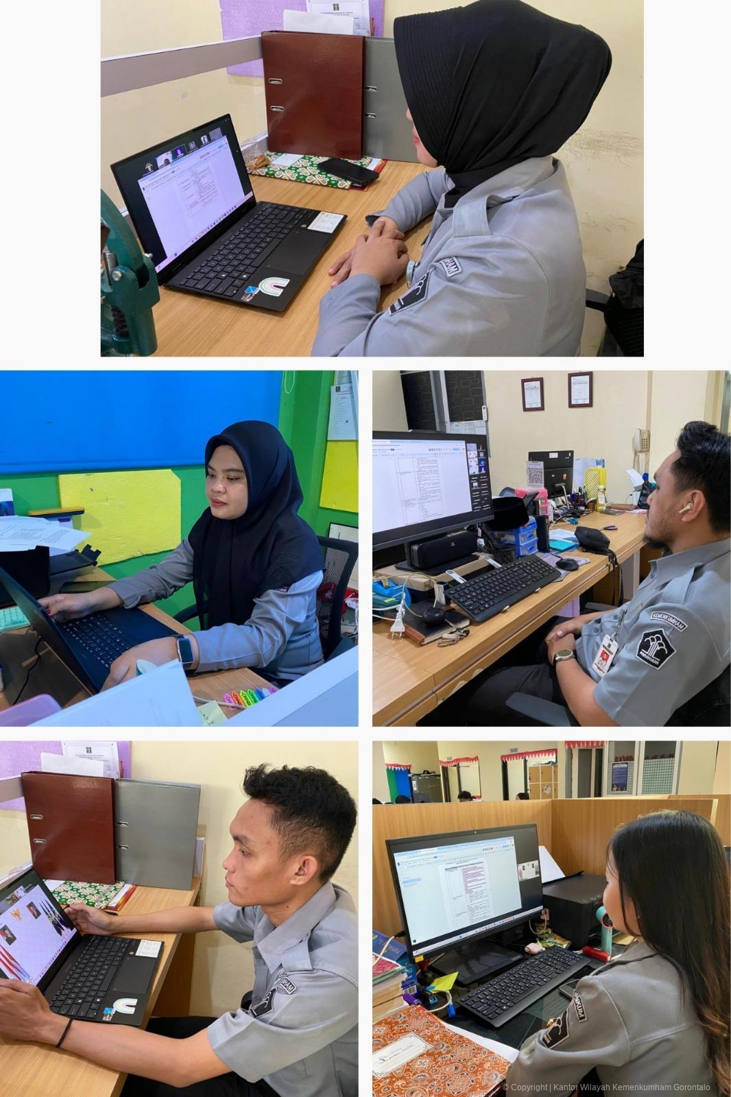 Menuju Layanan Publik yang Terukur dan Akuntabel, Kanwil Kemenkum Gorontalo Ikuti Rapat Penyeragaman Standar Pelayanan