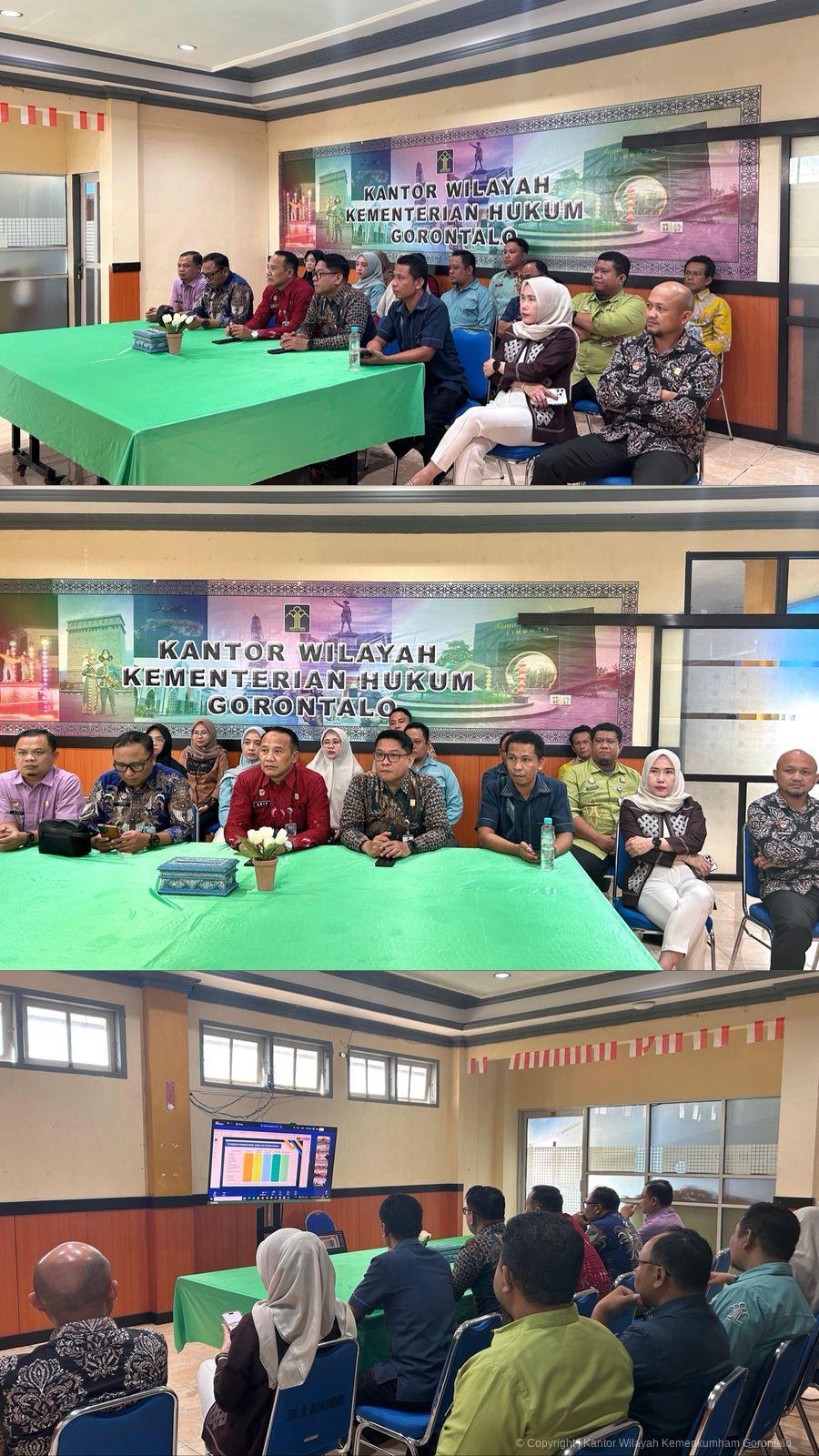 Menuju Perancang Profesional, Kanwil Kemenkum Gorontalo Ikuti Sosialisasi Uji Kompetensi 2026