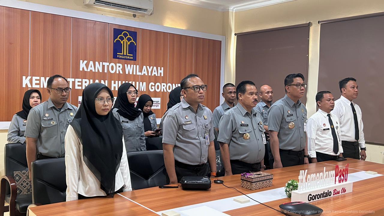 Tingkatkan Kompetensi ASN, Kanwil Kemenkum Gorontalo Ikuti Pelatihan Penyusunan Peraturan Perundang-undangan